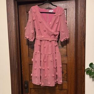 Ivy City Co Dusty Rose Midi Dress